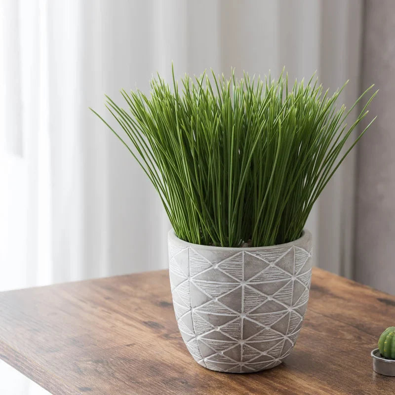 9.5" Artificial Reed Plant in Pot